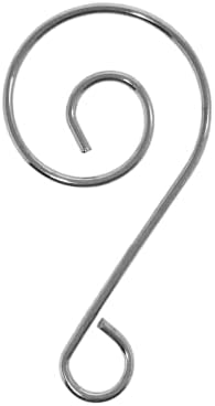 Christmas Ornament Hooks Set of 300, Silver Chrome S Hooks for Hanging Ornaments, Decorative Swirl Scroll Ornament Hangers, 1.75 Inch Metal Tree Hooks for Tree Decorations, Holiday Crafts & Display - Image 4