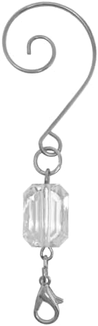 Clear Acrylic Christmas Ornament Hooks, Pack of 400 Silver Wire Ornament Hangers, 3 Inch Holiday Tree Hooks for Hanging Ornaments, Baubles, Keepsakes, Decorations, Gift Tags, Christmas Tree Décor - Image 5
