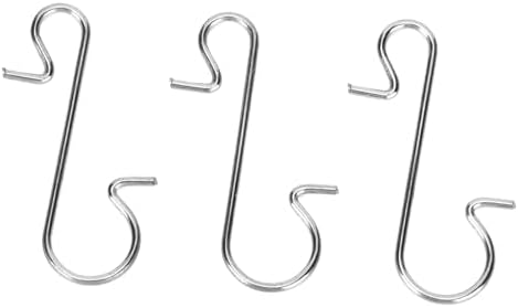 100PCS Christmas Ornament Hooks, Xmas Tree Ornament Hangers S Shaped Metal Hooks for Christmas Decoration (Silver) - Image 7
