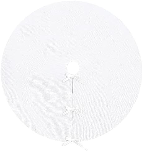 36inch White Christmas Tree Skirt Small Tree Skirt for Christmas Decoration - Image 7
