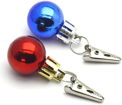 24 Pcs 20mm Metal Alligator Clips Christmas Ornament Clips Crocodile Clamps Christmas Beard Clips Christmas Baubles Hooks Xmas Balls Hangers - Image 3