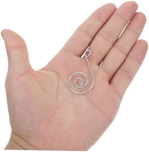 Gatuida 50pcs Stainless Steel s Hooks for Christmas Tree Ornaments Heavy Duty Hooks Spiral Wire Hangers for Decorative Decorations - Image 7