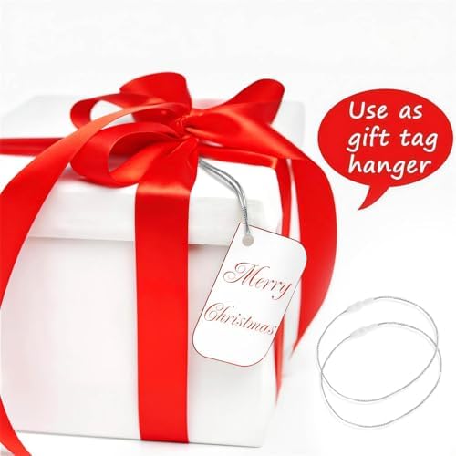 Christmas Tree Ornament String Hanger Precut Ribbon Hook with Snap Fastener - Image 7