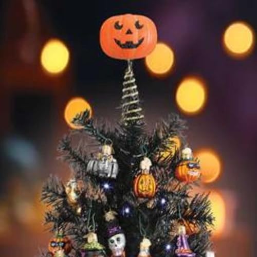 Old World Christmas Mini Pumpkin Head Tree Topper, Home D??cor - Image 3