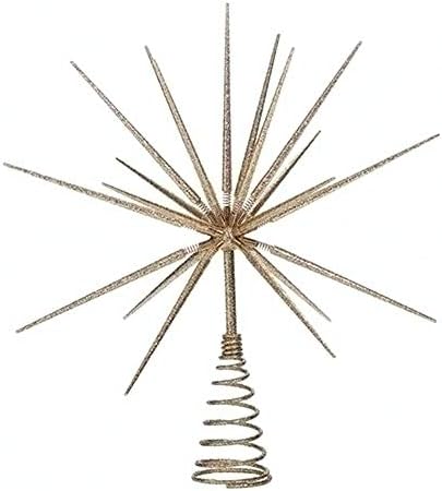 Roman 133174 Gold Burst Tree Topper Spikes on Spring, 15 inch by Roman
