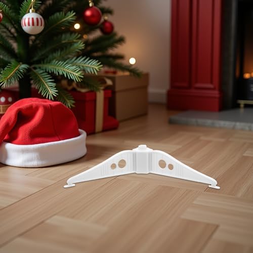 COHEALI 2pcs White Plastic Christmas Tree Stand Base 10cm for Artificial Xmas Tree Holder Indoor Outdoor Holiday Decoration Replacement Stand - Image 7