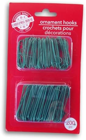 Little Christmas Tree Ornament Hooks - Hanging Hardware for Mini Ornaments - 1.5 Inch - 200 Pieces by Unknown