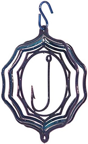 SWEN Products Fish Hook Tini Swirly Metal Christmas Tree Ornament by SWENProducts