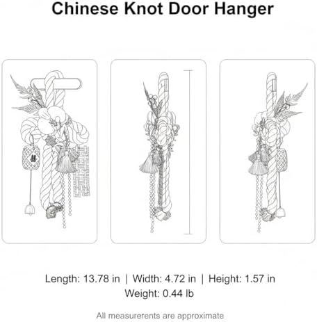Chinese Knot Door Hanger Decor - Traditional Red & Pink Polyester Wall Ornament for Wedding, Festive Celebrations, Home Entryway (1 Pack) - Image 7