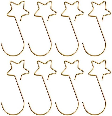 100 Pcs Metal Star-Shaped Hangers Christmas Ornament Hooks, Christmas Tree Hooks for Xmas Tree Hanging Decoration by Unknown