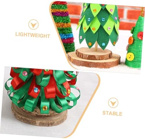 5pcs Vintage Wooden Base for Christmas Trees Sturdy Stand for Artificial Trees Easy Assembly Diameter Christmas Stand Base for Holiday Decor - Image 7