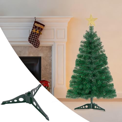 Christmas Tree Stand, Plastic Xmas Tree Stand Green Replacement Xmas Tree Stand Base for Mini Artificial Christmas Tree Small Fake Tree, 0.75 inch in Diameter - Image 7