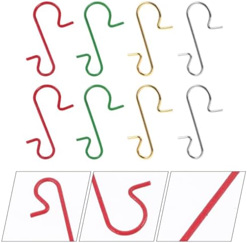 120pcs S-Shaped Galvanized Iron Wire Hooks for Christmas Ornaments Heavy Duty and Anti-wear Ornament Hangers for Christmas Tree Decoration to Light up Festive Atmosphere - Image 7