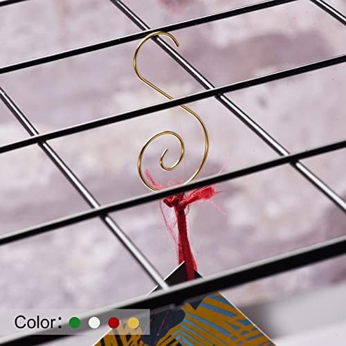 PATIKIL Christmas Ornaments Hooks 40 Pack S Shape Hooks Wire Metal Hanging for Christmas Party Tree Decorations, Silver Tone - Image 5