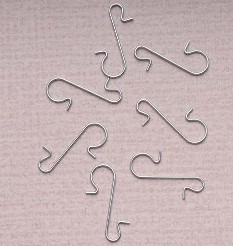 sowaka 50 Pcs Christmas Ornament Hooks Small Metal Wire 3 x 1 cm S Shape Hangers for Christmas Tree Decorations Crafting Supplies (Silver) - Image 5