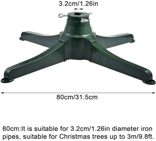 Heavy Duty Rotating Christmas Tree Stand - 360° Base for Artificial Trees Up to 9.8 Feet (3m) - Sturdy Support, Easy Setup & Durable Design for Holiday Cheer - Image 7