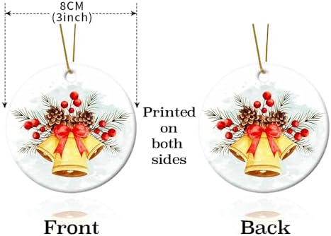 Ornament Cat with Christmas String Lights Colorful Circle Ornament Cat Lady Pet Lover Funny Gifts for Women/Men Xmas Holiday Keepsake Christmas Tree Decoration - Image 4