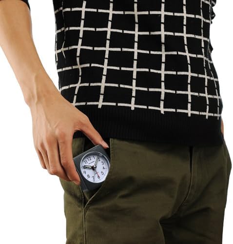 Peakeep Ultra Small, Battery Travel Alarm Clock with Snooze and Light - Image 6