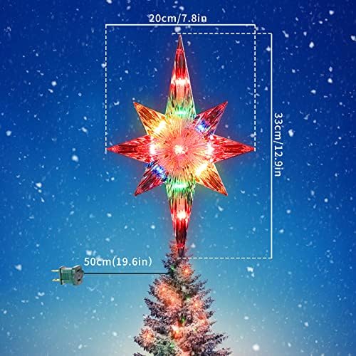 12 Inch Christmas Tree Topper, Bethlehem Star with 10 Lights for Home Xmas Tree Decor (Multicolor) - Image 2