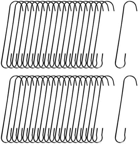 120 Pcs 60mm C Shaped Hooks Xmas Tree Decoration Hooks Small Christmas Tree Hooks Metal Wire Hooks Wire Hanging Hangers Decorating Ornament Hooks Decorative Craft Hangers by Unknown