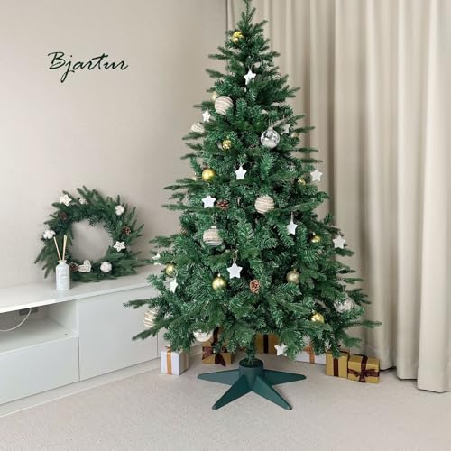 Bjartur Christmas Tree Stand, Christmas Tree Base for Artificial Tree up to 7 Ft Adjustable Holder Replacement Fits 0.75/0.87/1.25 Inch Xmas Tree Pole Green Decorations - Image 6