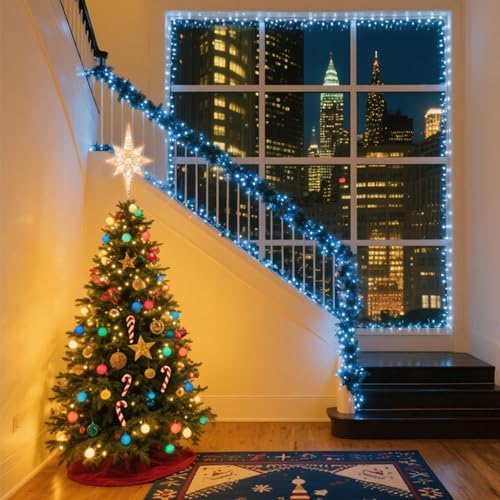 TWINGLEHOME12 Inch 11LED Christmas Tree Topper, Bethlehem Star Christmas Tree Decoration for Home Xmas Tree Decor (Warm White) - Image 7