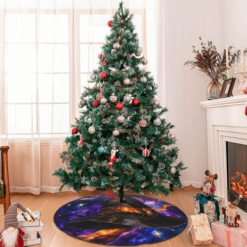 Magic Halloween Witch's Hat 30 36 48 Inch Christmas Tree Skirt Carpet Mat Funny Party Decor Supplies for Xmas Halloween Decorations Occasion - Image 7