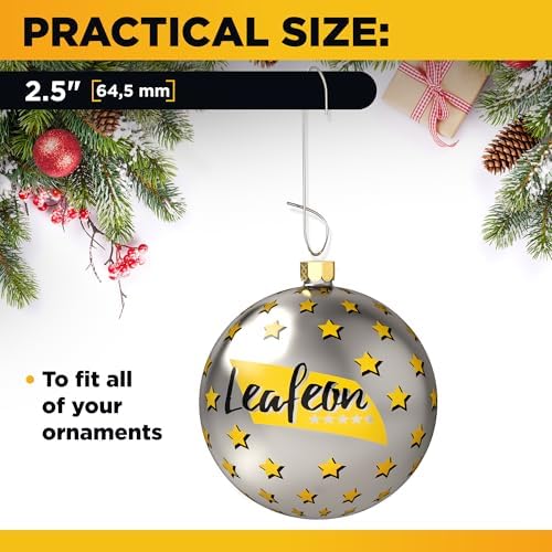 50 Pack Christmas Ornament Hooks ?€? Great Ornament Hangers for Christmas Tree Decoration (Silver) - Image 4
