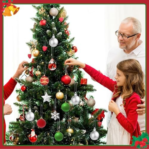 FEBSNOW 500Pcs Christmas Ornament Hangers, Silver Hanging String with Snap - Image 6
