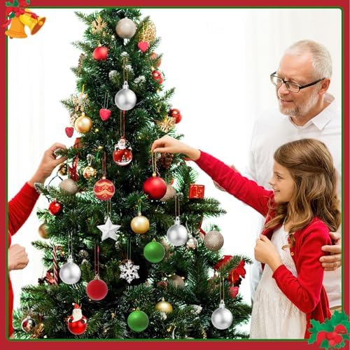 FEBSNOW 500Pcs Christmas Ornament Hanger,Snap Locking String for Tree Decor - Image 6