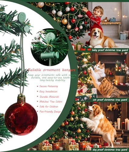 Ornament Hooks ?€? Essential Christmas Tree Decorating Hangers Great Xmas Ornament Hooks for Hanging Christmas Decorations 35 PCS (Round-Upgraded-24pcs) - Image 6