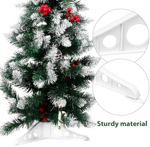 Plastic Christmas Tree Holder with Three Feet Triangle Structure for Poles - Image 7