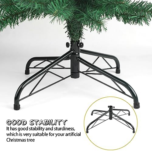 CCINEE Metal Christmas Tree Stand, Universal Folding Xmas Tree Stand 15.7 Inch Replacement Tree Stand Base for 3 Ft to 6 Ft Christmas Artificial Trees Fake Tree, Green - Image 6
