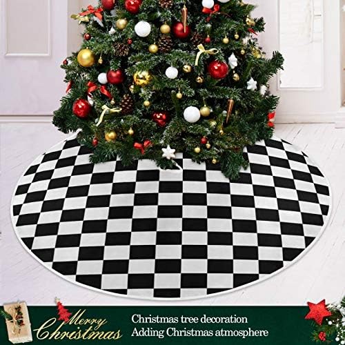 ATTX Racecar Christmas Tree Skirt Home Decoration Large Round Tree Skirt 35.4 Inches - Image 6