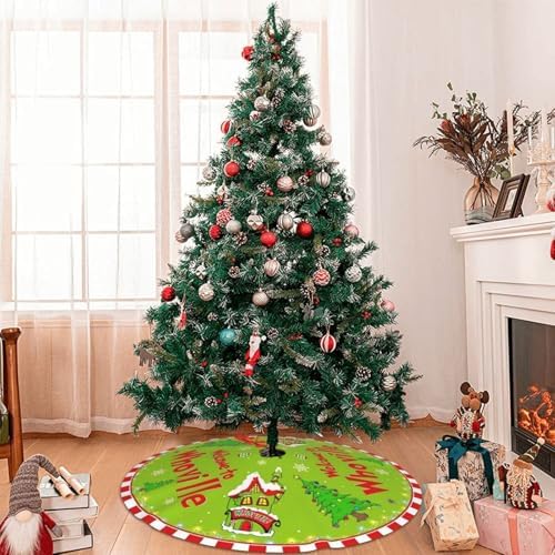 Christmas Tree Skirt Gr Tree inch Skirt 30 Inch ?€? Red and Green Holiday Tree Skirt for Xmas Decorations & Home Decor 1 - Image 4