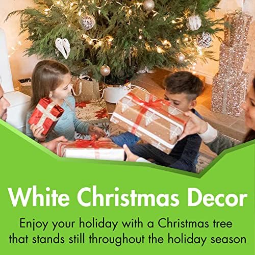 Yard Butler Santa's Helper - Easy to Use & Assemble Christmas Tree Stand - Durable & Sturdy Stand Made with Anti-Rust Steel - Beautiful Addition to Holiday Decor - 6' to 11' Trees - White - Image 6