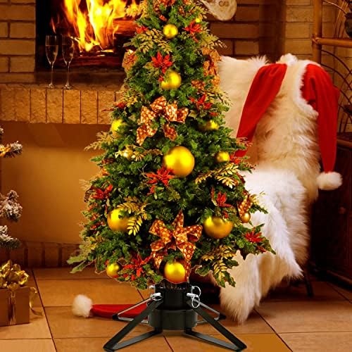 Christmas Tree Stand for Live Tree, Adjustable Metal Tree Holder for Real Christmas Tree Fits up to 8 Ft, Heavy Duty Christmas Tree Stand Base for Xmas Tree Decoration 1.38 to 3.3 inch Trunk Diameter - Image 7