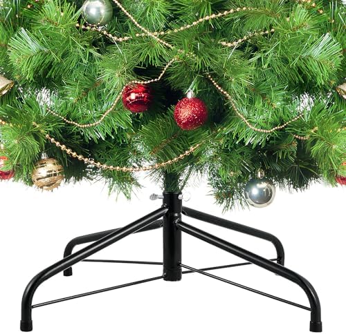 BESTYASH 45cm Christmas Tree Stand Christmas Decoration 4 Foot Artificial Tree Folding Metal Iron Holder Base Bracket (Blackish Green) - Image 7