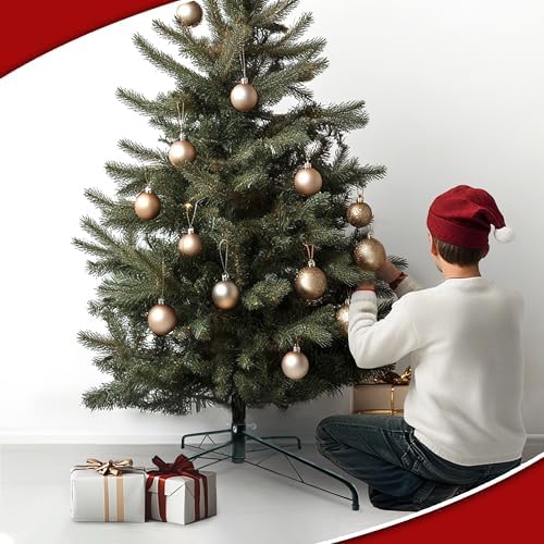 24 Inch Metal Christmas Tree Stand for 4 to 10ft Christmas Trees, Heavy Duty Folding Universal Artificial Christmas Tree Stand Replacement - Image 7