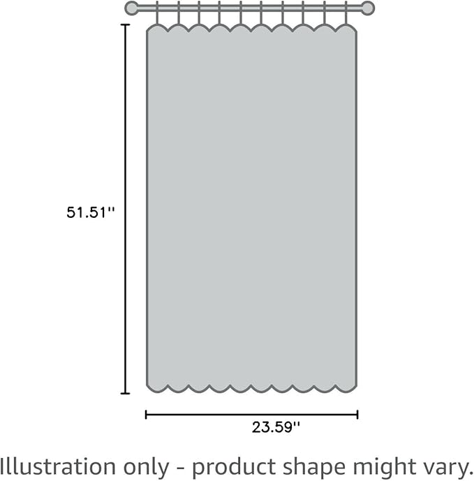 DriftAway Tree Branch Linen Lined Valance Double Layer Thermal Insulated Room Darkening Blackout Valances 3 Inch Rod Pocket Short Window Valance for Living Room Bathroom 52 Inch by 24 Inch Blue