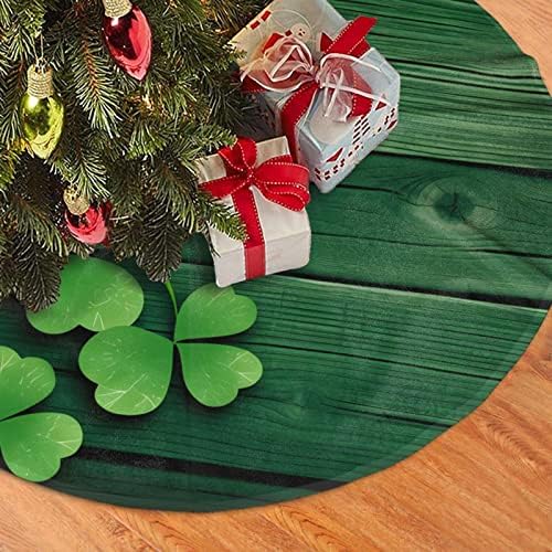 St Patrick's Day Tree Skirts Xmas Ornaments, Festival Tree Mat for Christmas Party Holiday All Occasions 48" - Image 7