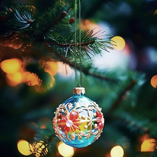 Christmas Tree Ornament String Hanger Precut Ribbon Hook with Snap Fastener - Image 7