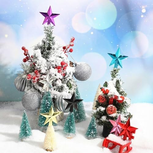 Hanaive Christmas Tree Topper Mini Star Small, Purple, 2.36 Inch, Plated - Image 6