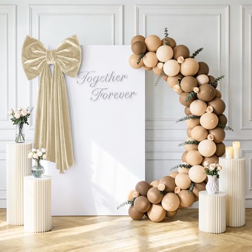 Big Tree Bows, Christmas Decorations, Big Velvet Christmas Tree Topper Bow, 52 x16 Inch, Giant Christmas Bow Decorations for Home, Wedding, Birthday, Wreath, Door, Wall Decor (Champagne) - Image 7