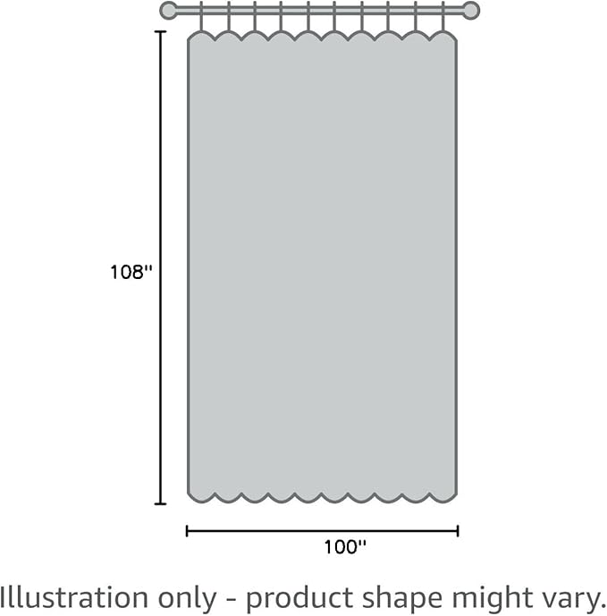 H.VERSAILTEX Linen Blackout Curtains Durable Thick Textured Linen Look 100% Blackout Patio Door Curtain Anti Rust Grommet Extra Wide Sliding Door Curtain Panel, W100 x L108 inch - Stone Blue