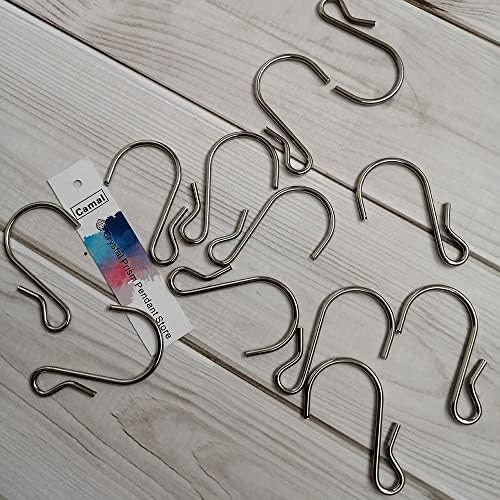 10pcs 4425mm Chrome Metal Hook Hanger For Hanging Crystal Prisms Chandelier Christmas Tree Ornament - Image 3