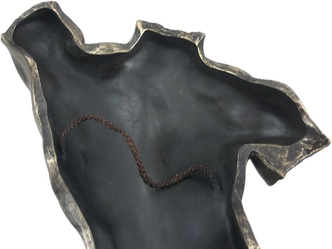 Veronese Design Bronze Finish Nude Male Backside Plaque Wall Decor Erotic Art