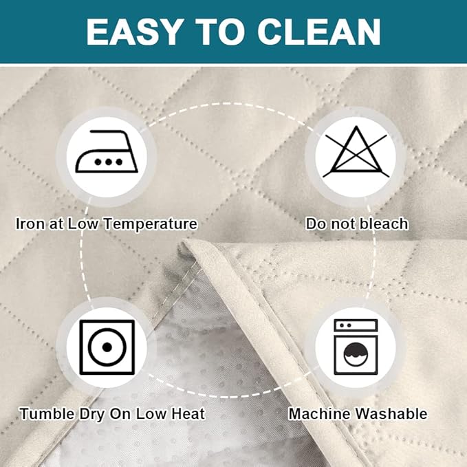 Turquoize 100% Waterproof Couch Cover Sofa Covers for 2 Cushion Couch Loveseat Covers Triple Non-Slip Couch Cover for Dogs Washable Furniture Protector Cover for Pets, Kids,Dog (Loveseat 54", Ivory)
