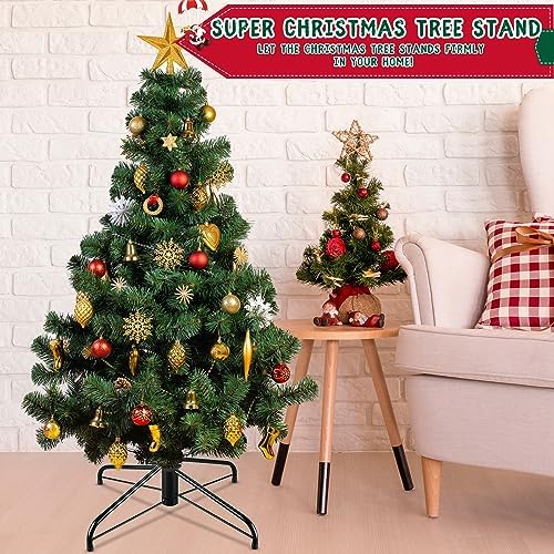 Yunsailing 19.7" Christmas Tree Stand for 4 ft to 7 ft Artificial Trees - Folding Base Fits Poles up to 1.25" - Image 6