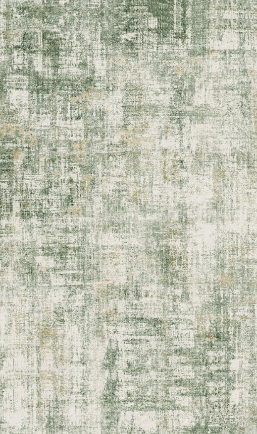2x3 Washable Non-Slip Area Rug - Soft Low Pile Throw Rug for Kitchen Entryway Bedroom - Modern Indoor Door Mat with Rubber Backing (Sage/Green)
